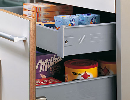 drawer system for kitchens